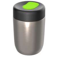 Pot silber, Deckel hellgrün