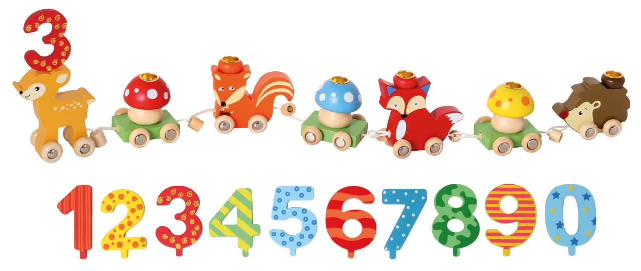 Geburtstagszug Waldtiere