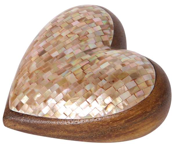 Deko-Herz exklusiv braun