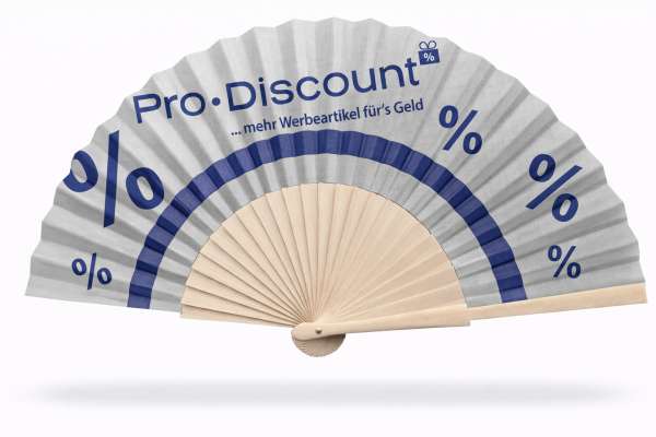 Holz-Fächer mit Druck auf Stoff