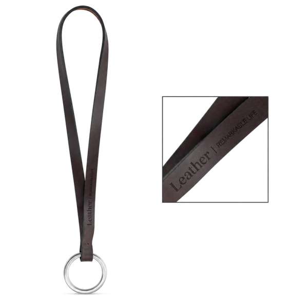 75032S Gedrucktes Muster von Lanyard LEATHER Short Slim (10 mm)