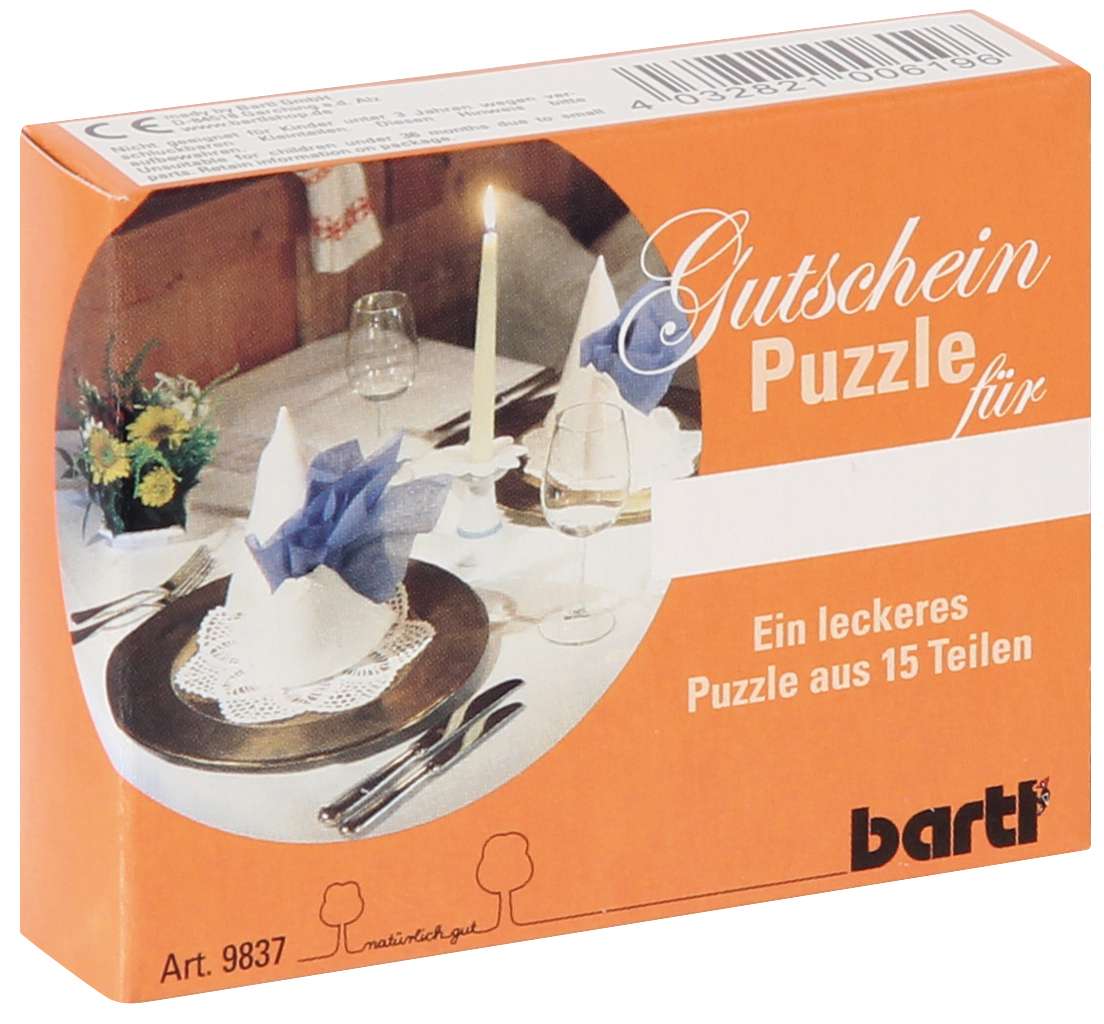 Gutscheinpuzzle 'Dinner'