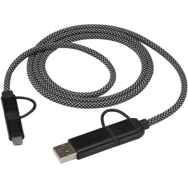 SMART 65 W, 100 cm, RCS-zertifiziertes magnetisches 5-in-1-Ladekabel