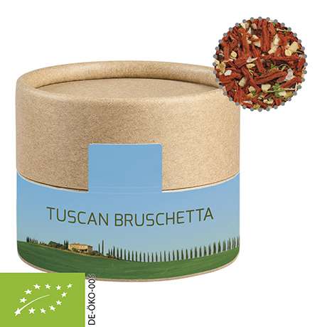 Bio Gewürzmischung Toskanische Bruchetta, ca. 28g, Kraftpapierdose Mini