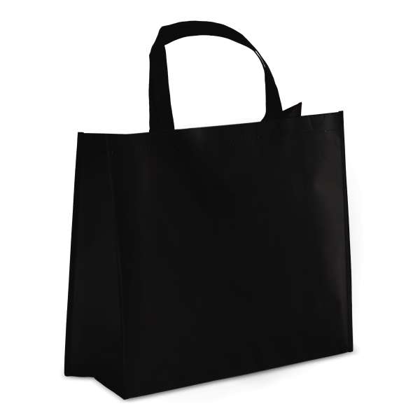 R-PET Tragetasche aus laminiertem Non Woven 40 x 16 x 35cm 105g / m²