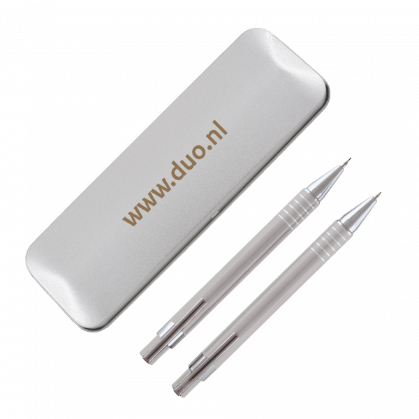 CURAÇAO Etui mit 1 Kugelschreiber und 1 Druckbleistift Peekay