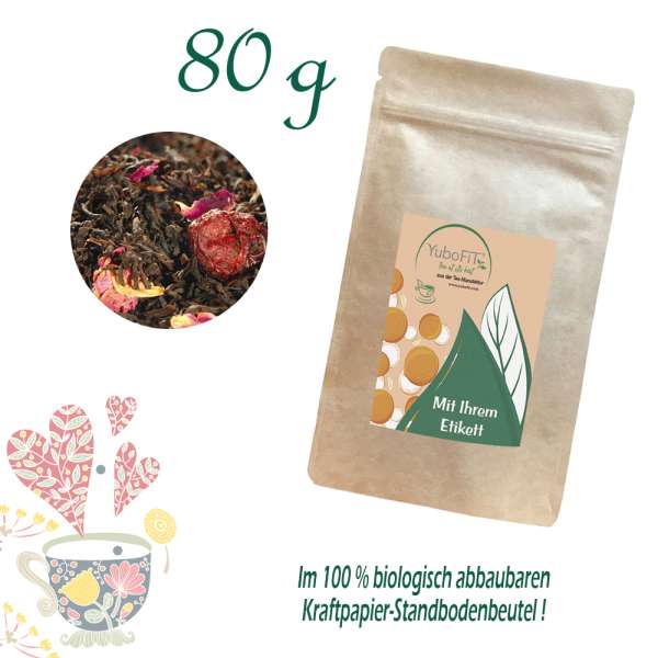 YuboFiT® Schwarzer Tee WILD CHERRY