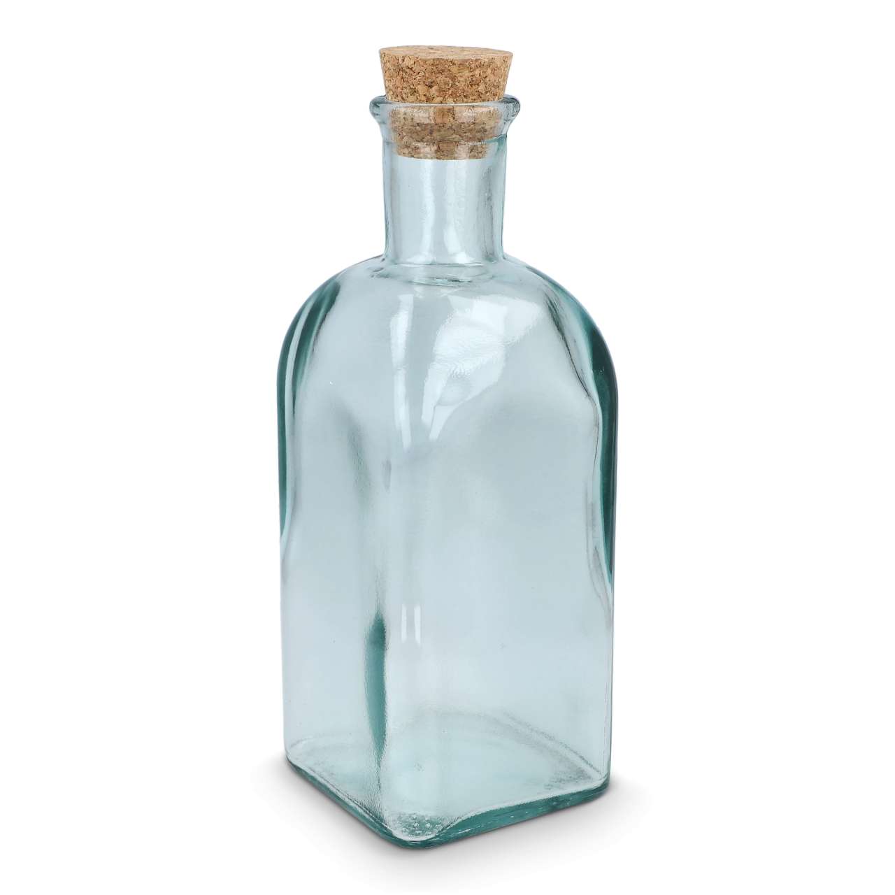 InSideOut Square Recycelte Glaswasserflasche ReuuZ mit Korkverschluss 500ml