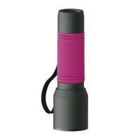 Taschenlampe grau, Hülle magenta