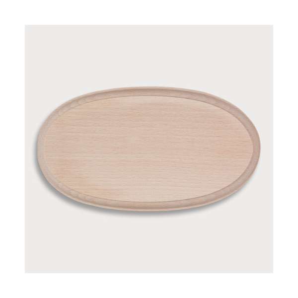 Türschild oder Spruchbrett, oval aus Holz 17,7 cm