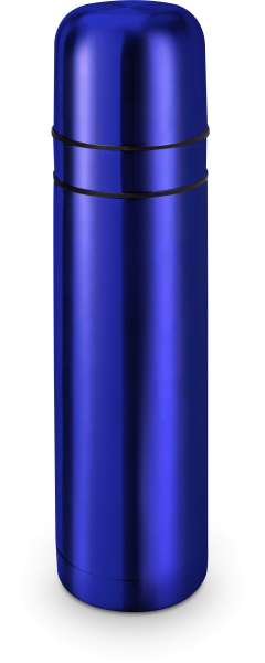 ROMINOX® Isolierkanne // Cup in Cup - mit 2 Deckeln - Blau