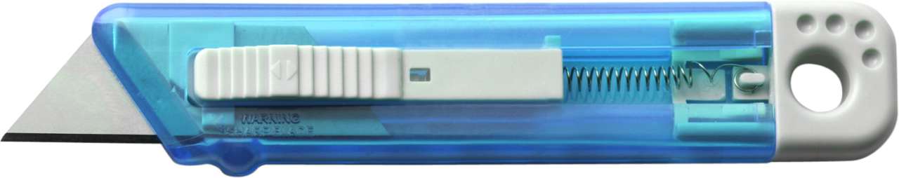 Cutter-Messer mit Federkernautomatik aus Kunststoff Griffin