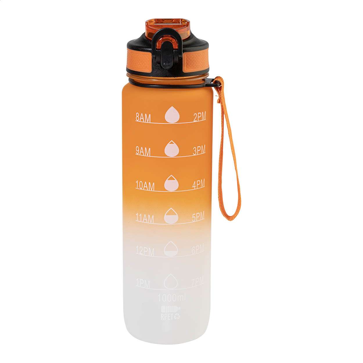 RPET Flasche mit Motivationsanzeige Sipgrade