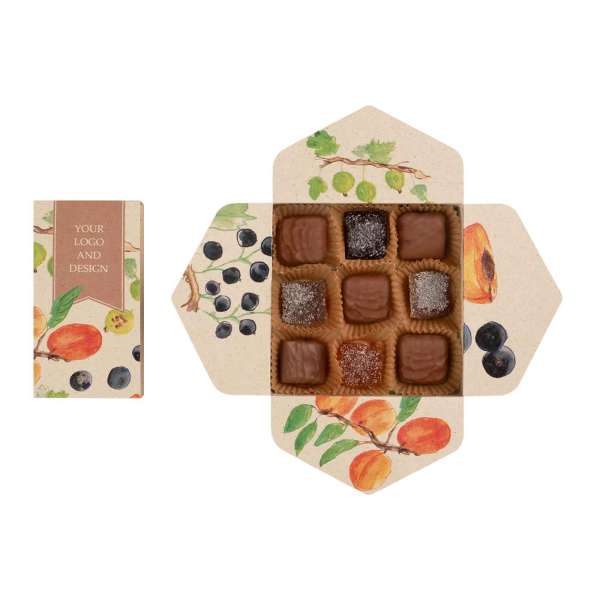 SCHOKOLADENSCHACHTEL COCOA GARDEN 9 STK