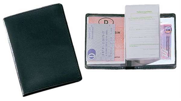 CreativDesign® Ausweistasche "LefastoffOffenkantig" schwarz