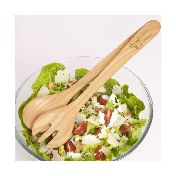 Salatbesteck, geölt aus Holz 35 cm 'Leben ohne Plastik'