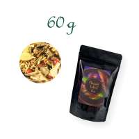 Standbodenbeutel, Aromabeutel, glänzend-schwarz, ohne Fenster, Inhalt 60 g