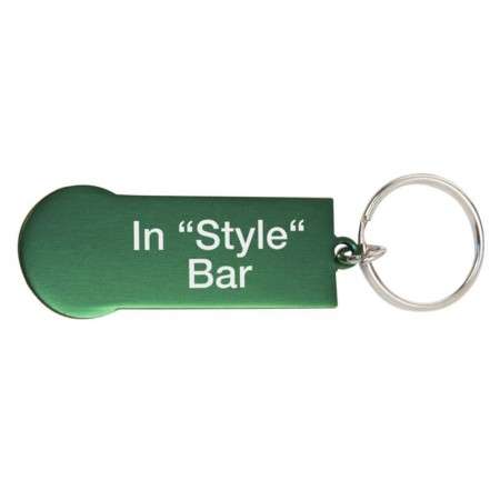 Einkaufswagen-Chip/Schlüsselanhänger Aluminium