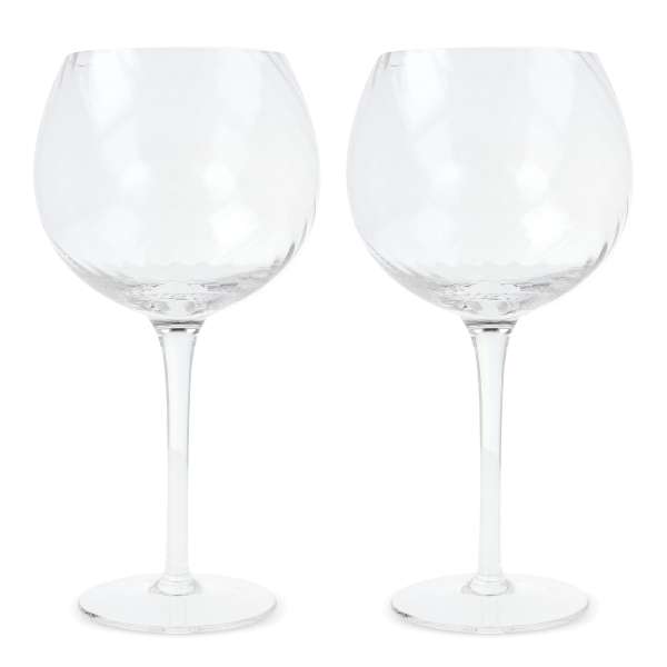 Byon Opacity 2er-Set Weingläser mit stilvollem Glasmuster 470ml