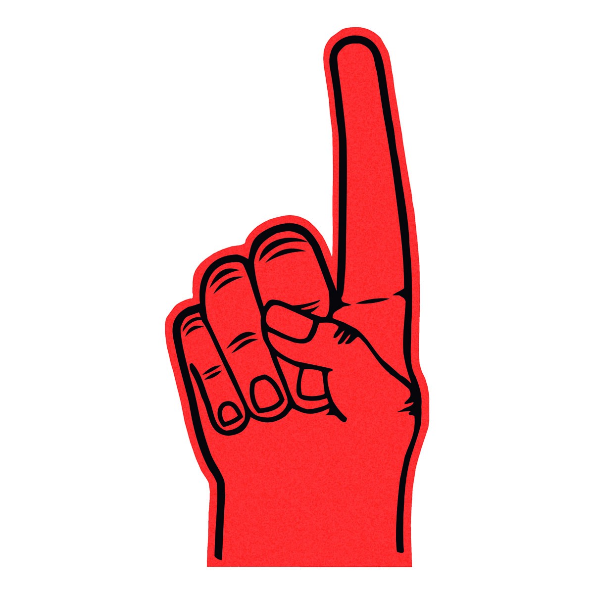 Winkehand aus Schaumstoff FINGER