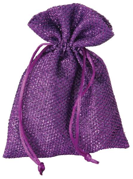 Glitzersäckchen klein lila