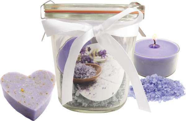 Lavendel Wellness-Glas