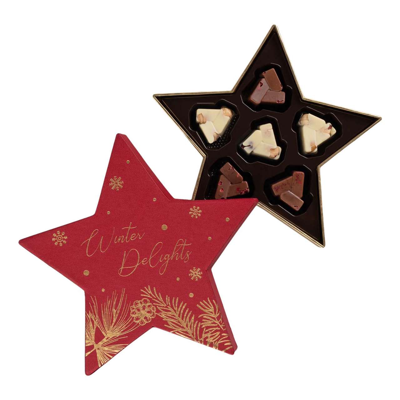 Schokoladenset Red Christmas Star