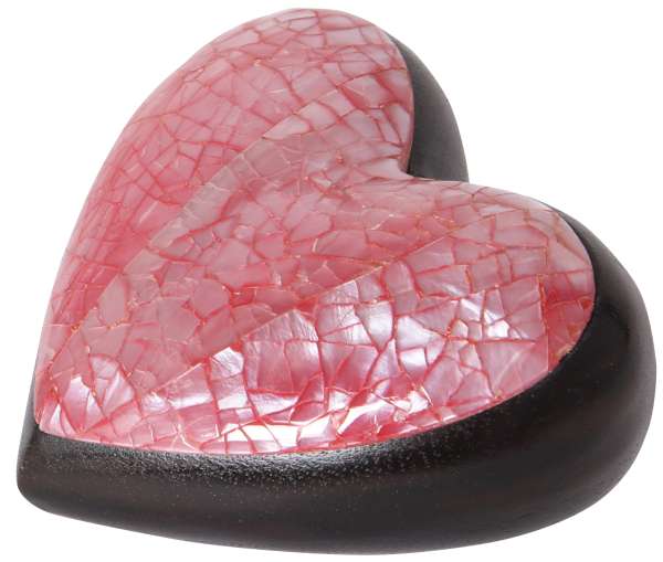 Deko-Herz exklusiv rosa