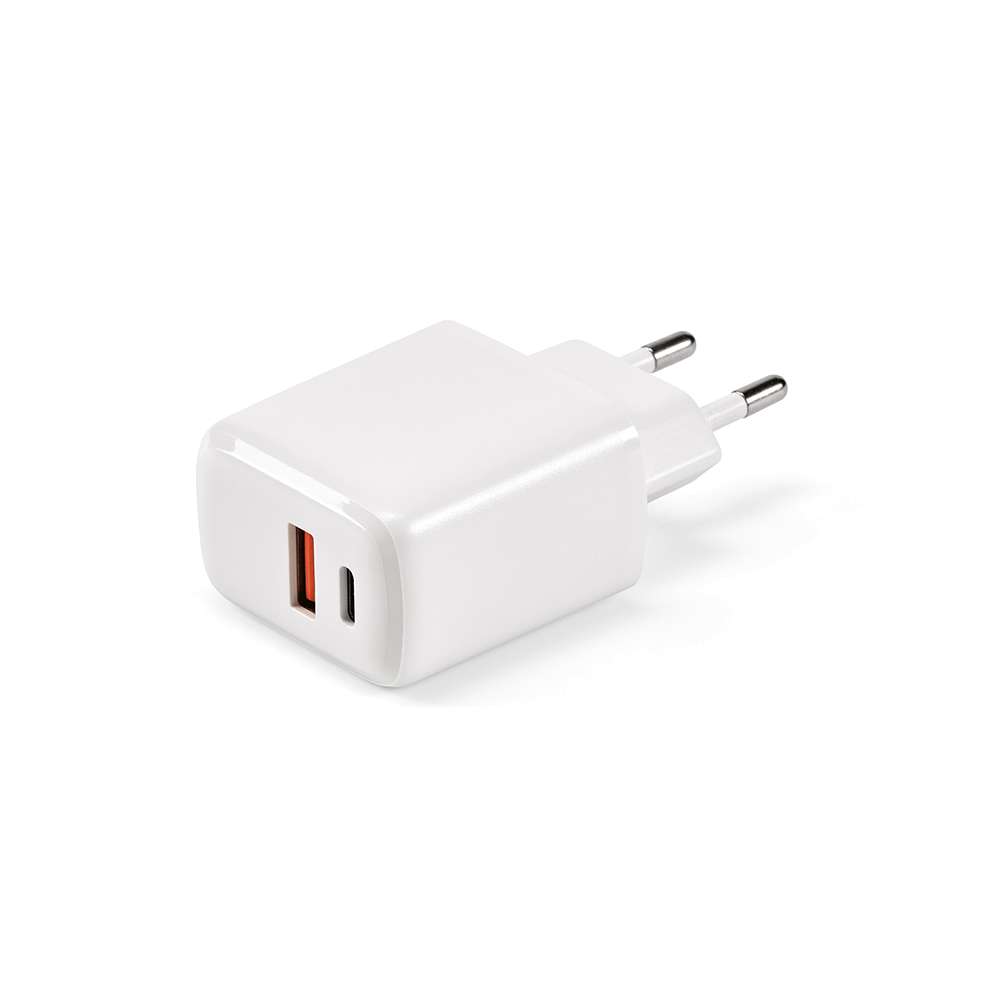 Franklin Wandladegerät rABS, 20W. Schnellladung über USB-C und USB-A