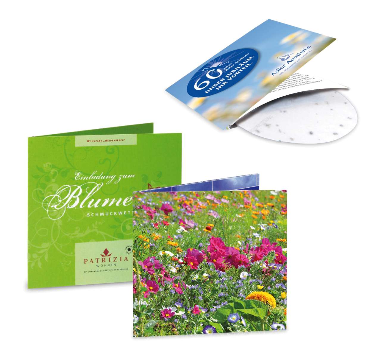 Green-Card mit Samen