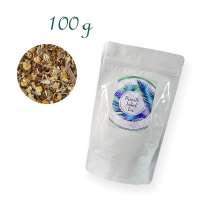 Aluverbundfolien-Standbodenbeutel, Aromabeutel, weiß, ohne Fenster, Inhalt 100 g