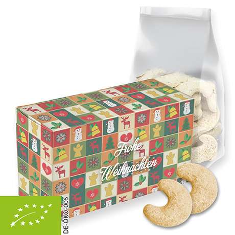 Bio Vanillekipferl, ca. 130g, Faltschachtel