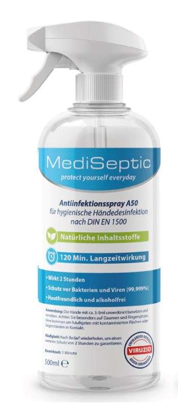 Desinfektionsspray 500 ml, mit Sprühkopf