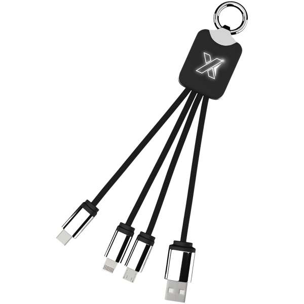 SCX. design C15 Quatro Ladekabel mit Leuchtlogo