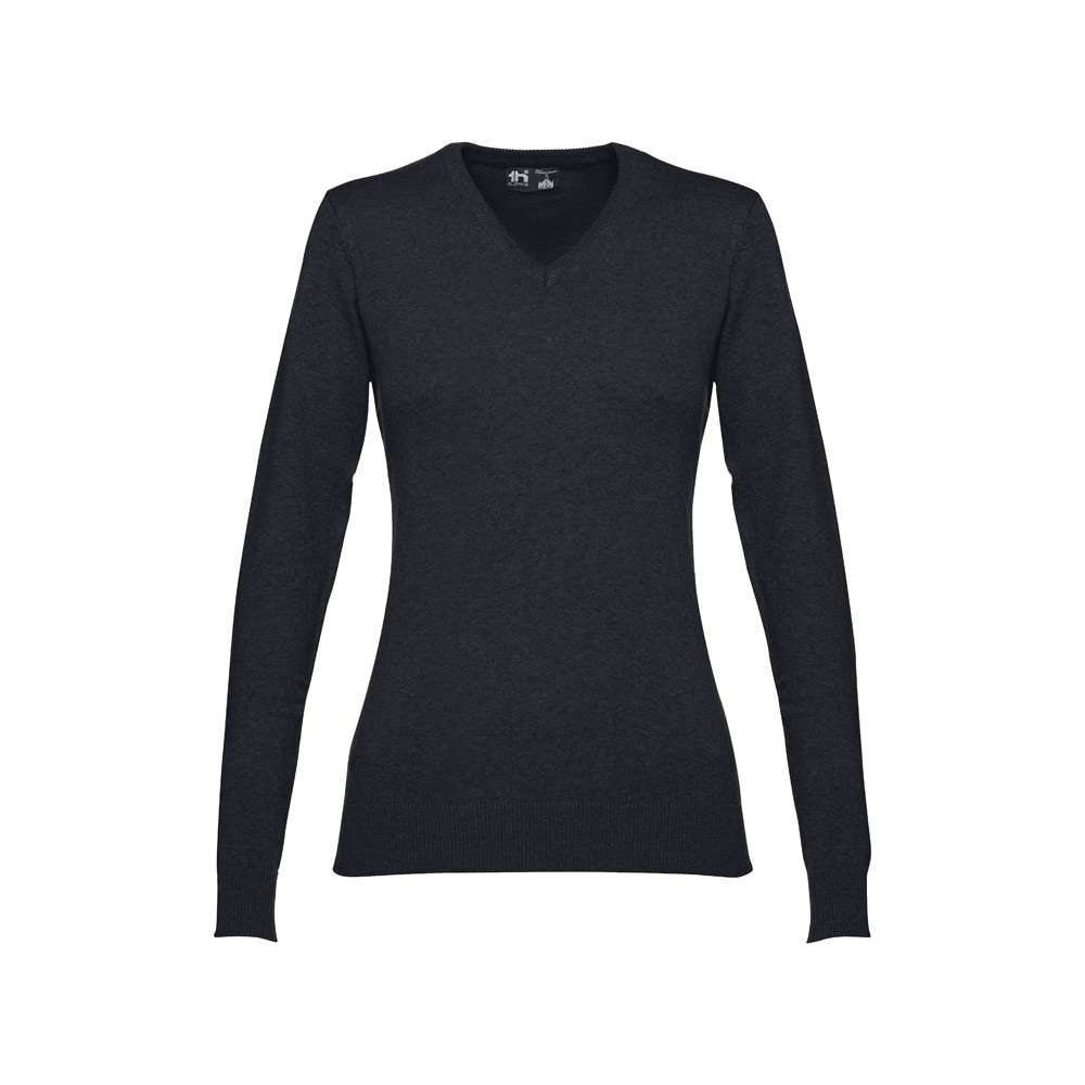 THC MILAN WOMEN Pullover mit V-Ausschnitt für Damen aus Baumwolle und Polyamid