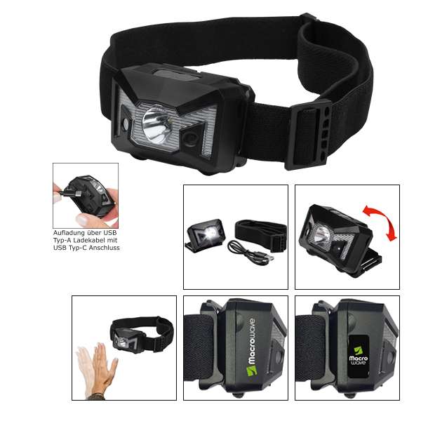 LED Stirnleuchte mit Sensorfunktion 