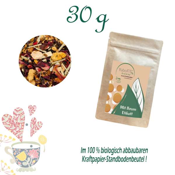 YuboFiT® Bio Erdbeertarte Tee