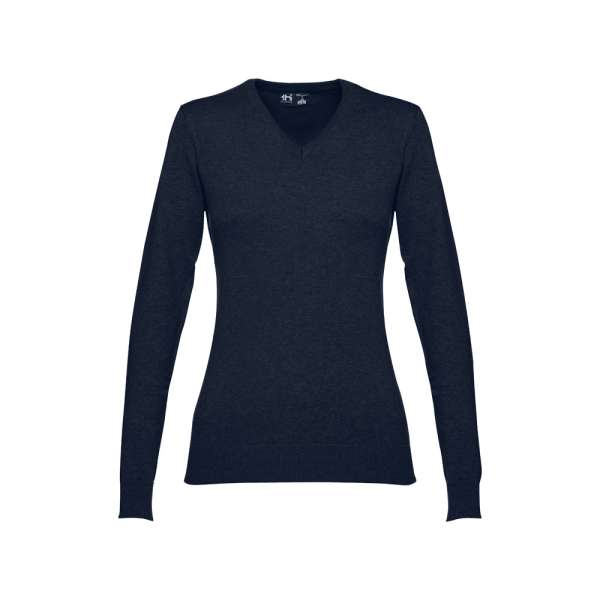 THC MILAN WOMEN Pullover mit V-Ausschnitt für Damen aus Baumwolle und Polyamid