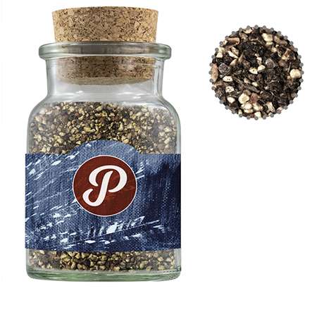 Pfeffer geschrotet, ca. 65g, Korkenglas