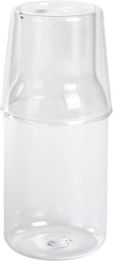 Glas-Karaffe mit Trinkglas CALMY