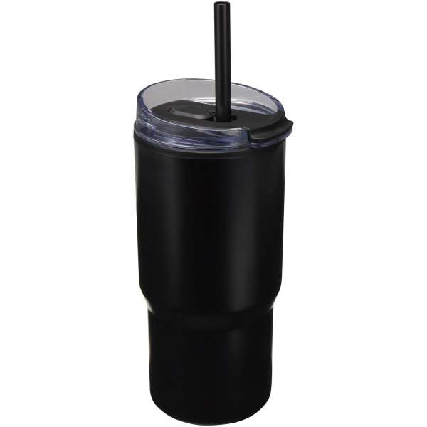 Westin 540 ml RCS-Becher aus recyceltem Material, doppelwandig isoliert, mit Trinkhalm