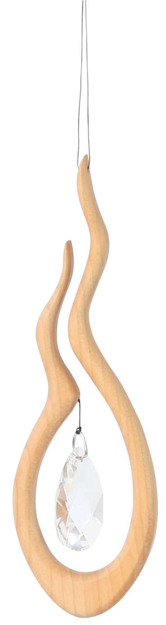 Holzhänger Shakti mit Kristall