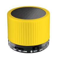 Lautsprecher schwarz, Gitter schwarz, Hülle gelb