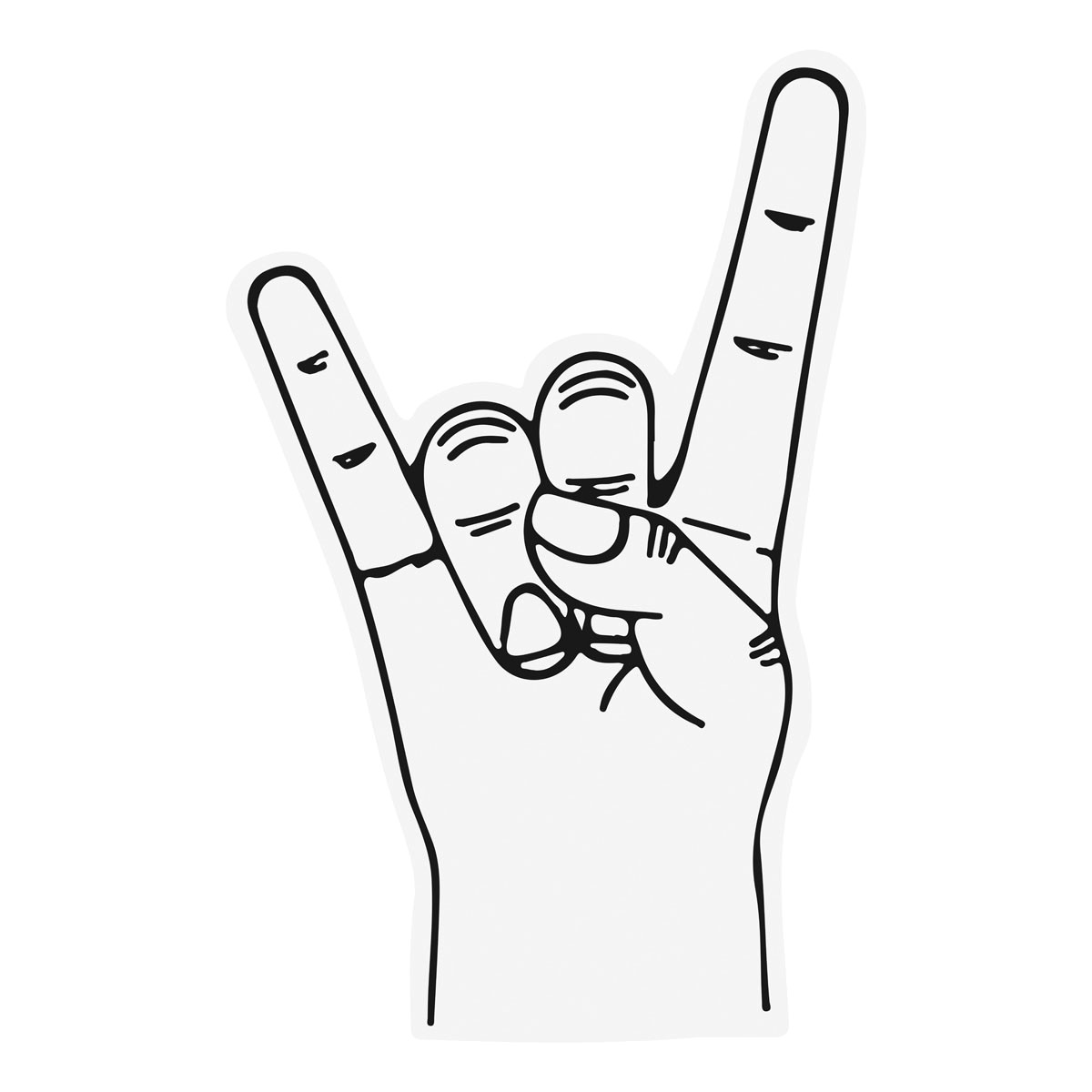 Winkehand aus Schaumstoff ROCKER