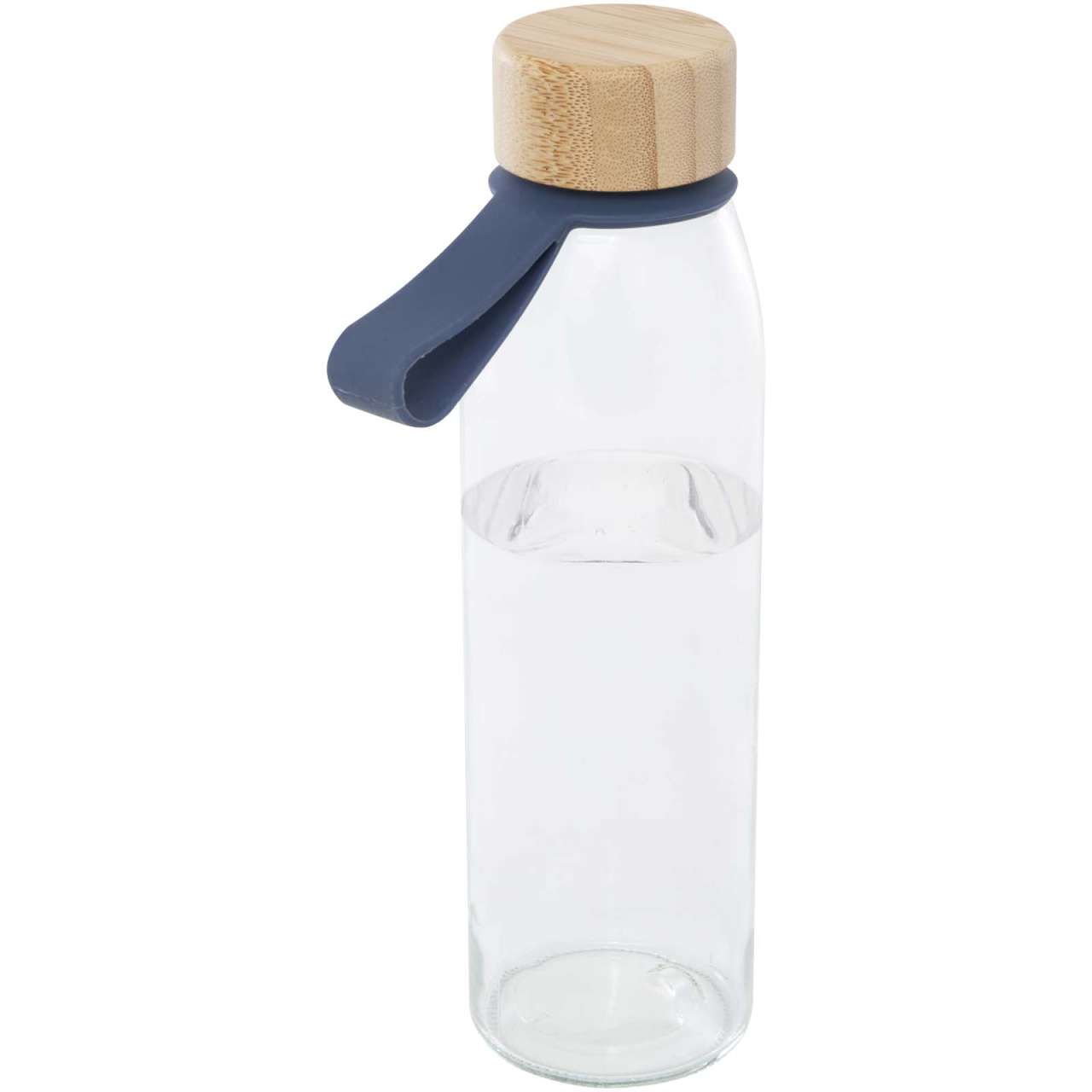 Porto 500 ml Glas-Flasche mit Silikongriff und Bambusdeckel