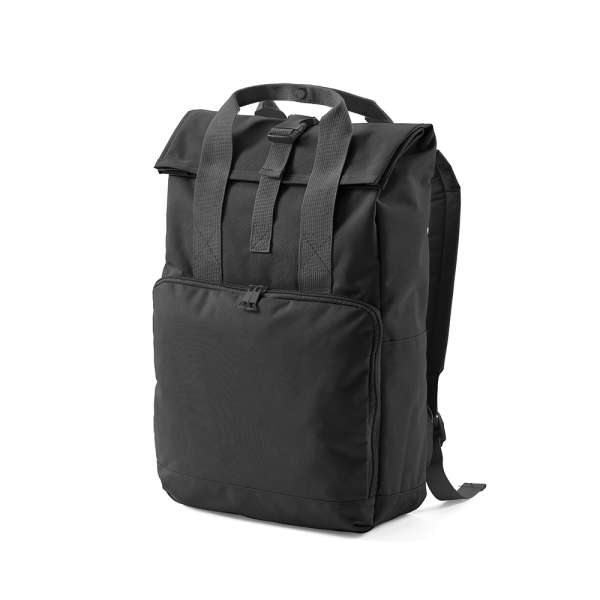 Warsaw 20L Rucksack aus rPET. Roll-Top- und Schnallenverschluss