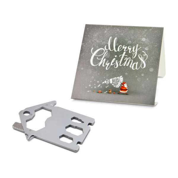 Geschenkartikel: ROMINOX® Key Tool Funktionen) im Motiv-Mäppchen Merry Christmas