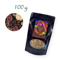 Aluverbundfolien-Standbodenbeutel, Aromabeutel, schwarz, mit Fenster, Inhalt 100 g