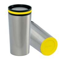 Becher silber, Ring gelb, Boden gelb