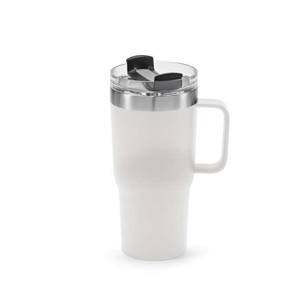 Neman Tasse recy. Edelstahl, 580 ml. Mit drehbarem Deckel